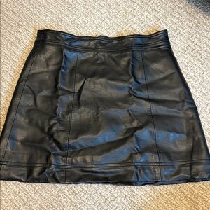 J. Crew Mercantile Faux Leather Mini Skirt